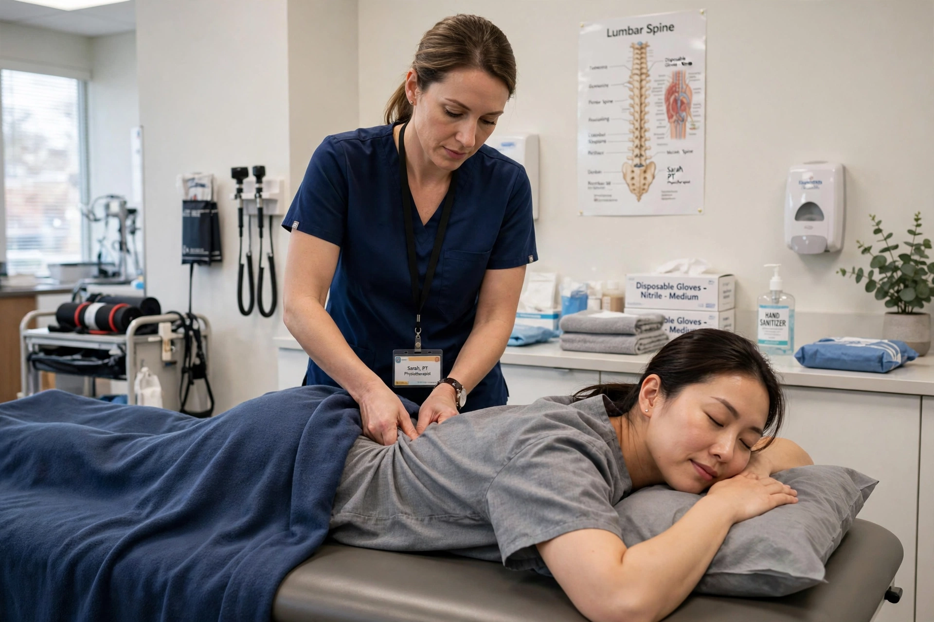 Physiotherapy treatment for lower back pain