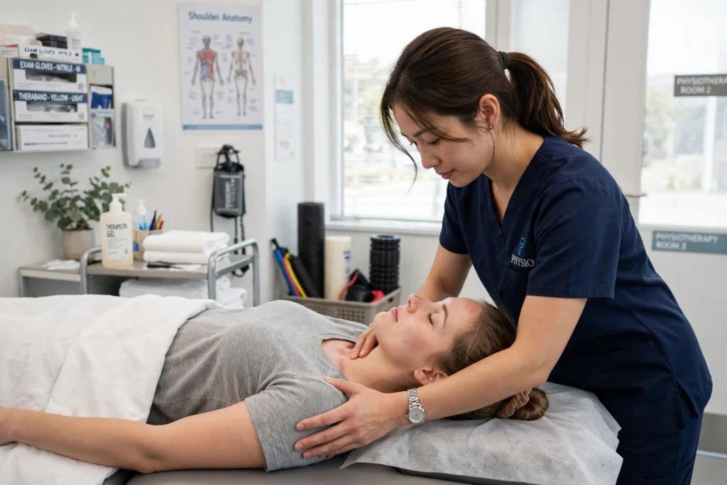 Physiotherapy treatment session at Eliva Physiotherapy And Rehabilitation Center